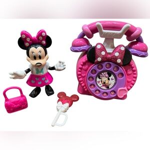Minnie Mouse, Minnie Mouse Phone And Some Accessories